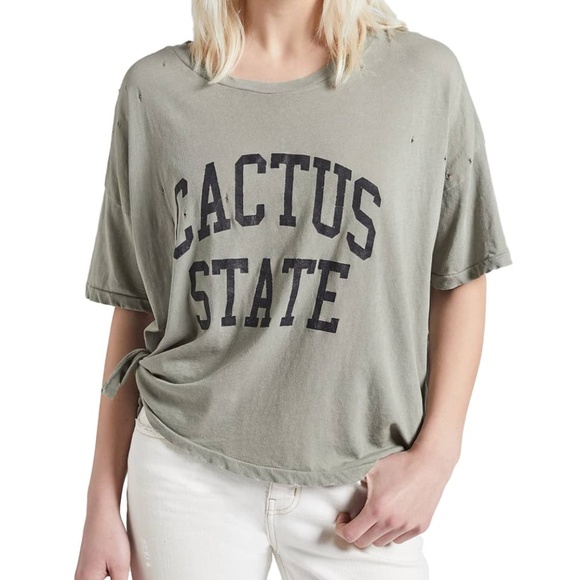 Current/Elliot "The Tie-Up Roadie Tee" Cactus - Picture 6 of 7